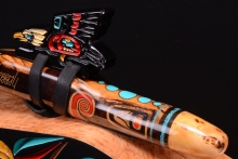 Ironwood (desert) Native American Flute, Minor, Mid A-4, #F44K (30)